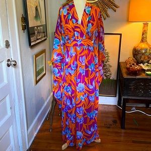 By Georgie keyloun vintage Hawaiian floral caftan kaftan